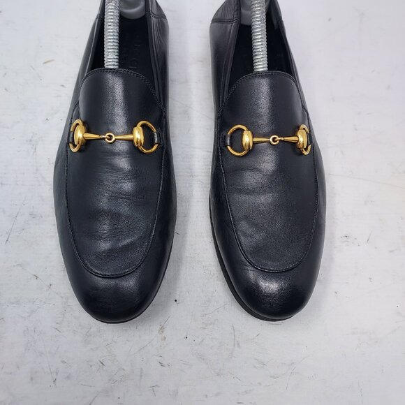 Gucci Brixton Black Leather Horsebit Loafer Shoe - Picture 8 of 13
